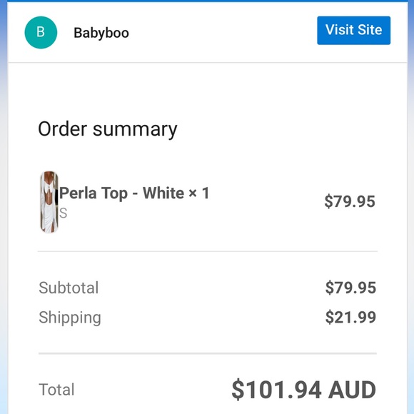 Baby boo perla white top - Picture 6 of 6